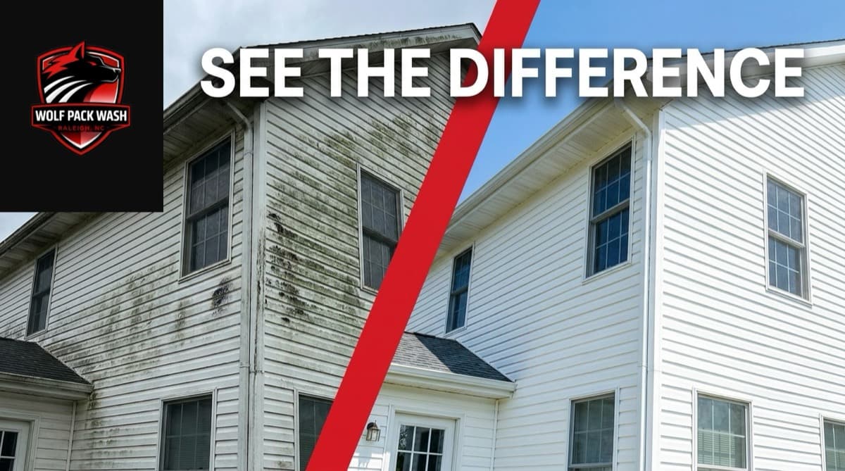 House wash - siding fully transformed