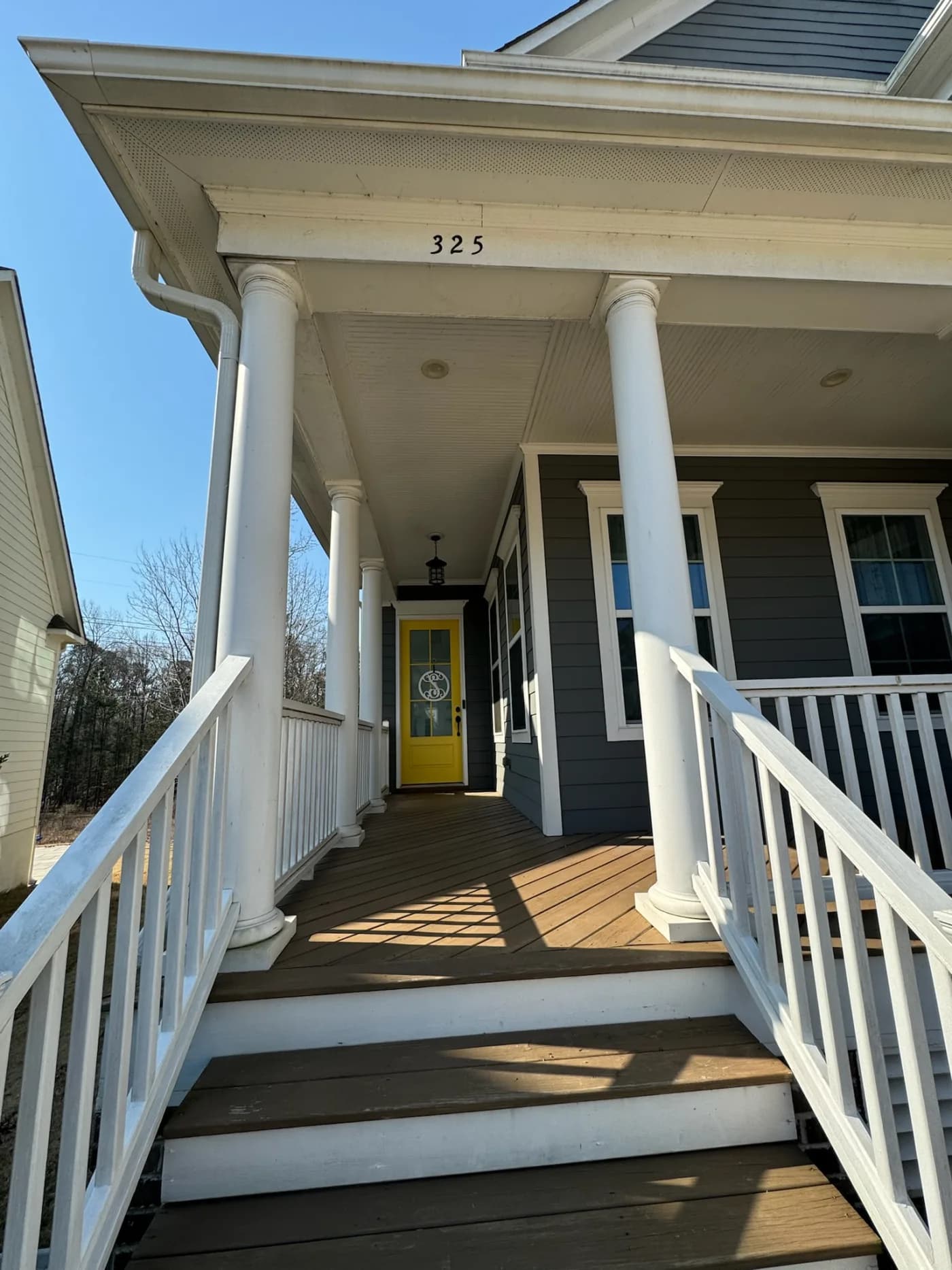 Pressure wash – wood deck restored