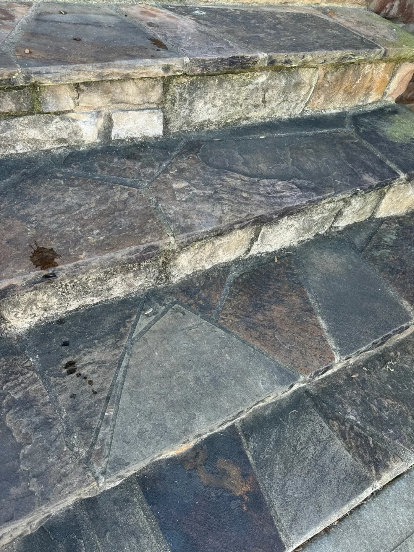 Deck wash – wood grain revealed