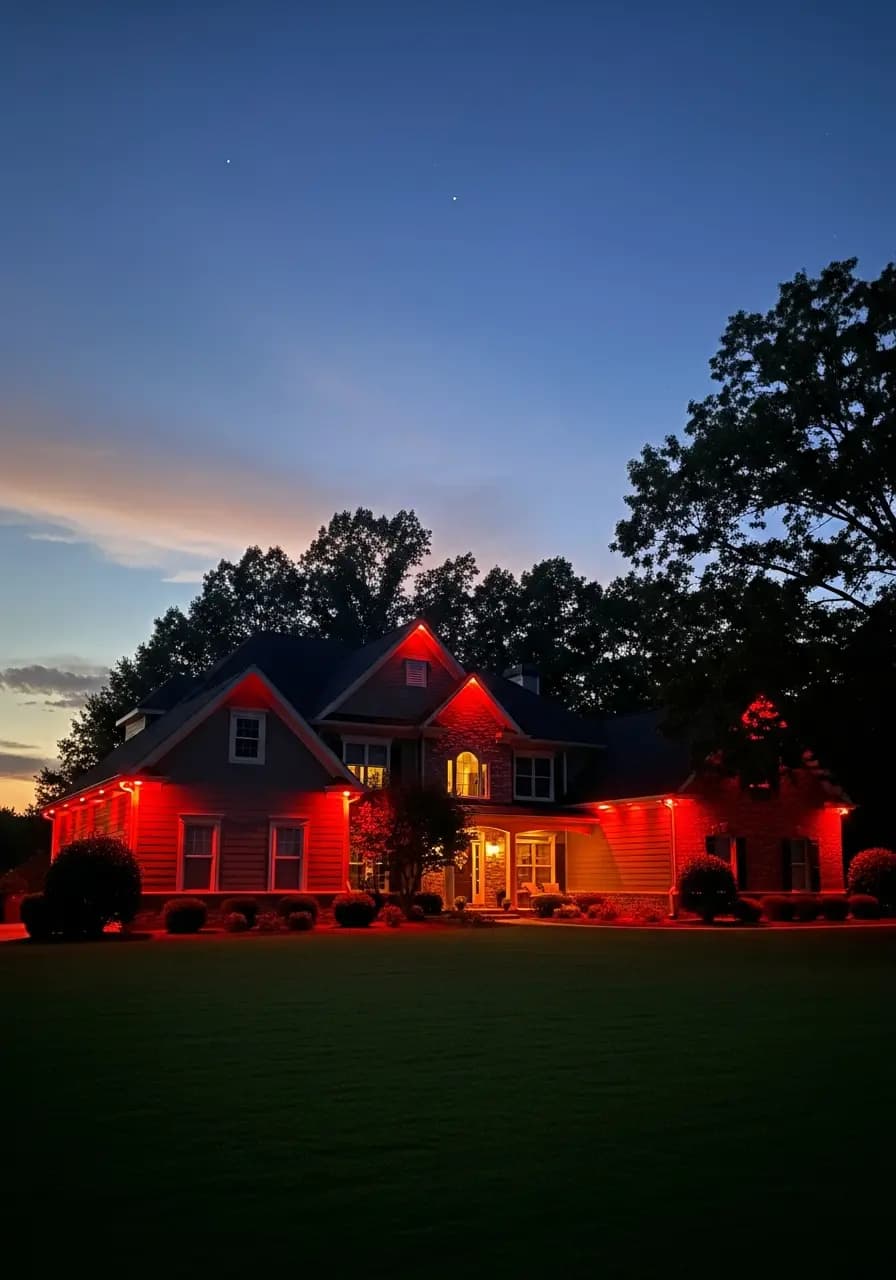 Permanent lighting - year-round curb appeal