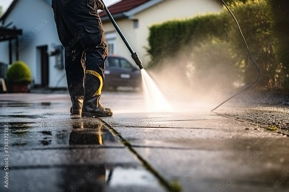 Sidewalk Pressure Washing